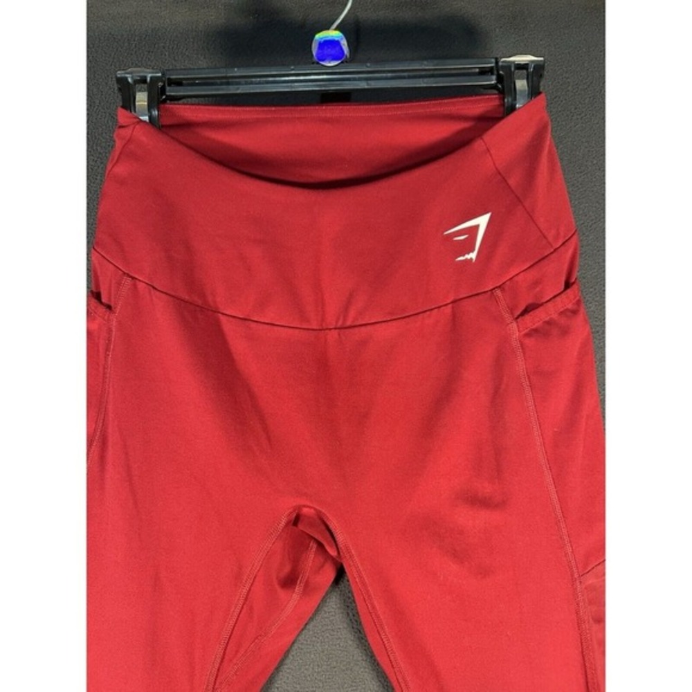 Gymshark Red Mesh‎ Athletic Leggings Women's Size XSmall - Picture 3 of 8